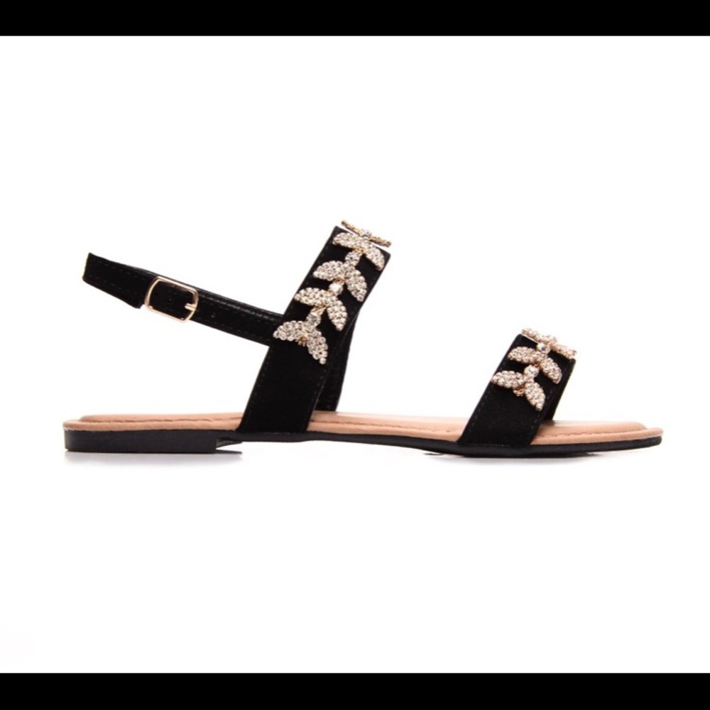 Black & Gold sandals